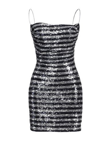 Balmain Woman Mini dress Silver Size 2 Polyamide, Elastane, Polyester | YOOX (US)