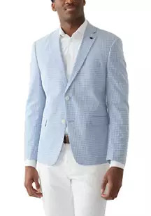 Crown & Ivy™ Chambray Seersucker Check Suit Separate Jacket | Belk
