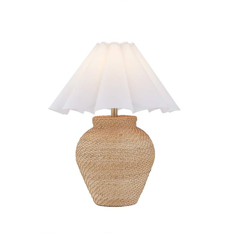 Forty West Berkeley 25.5" Rattan Table Lamp | Lamps Plus