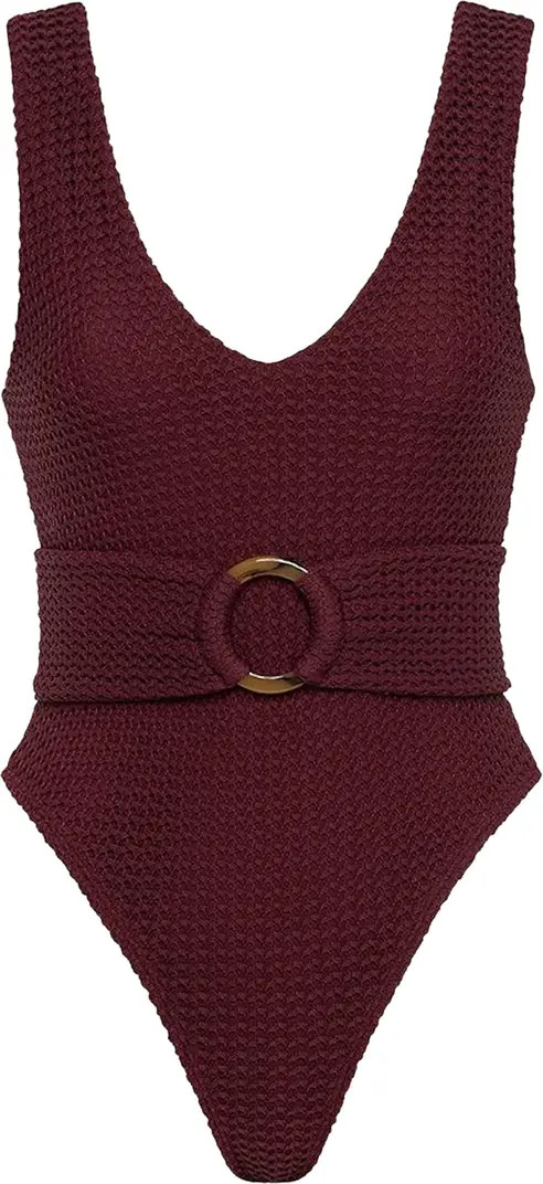 Kim Belted One-Piece Swimsuit | Nordstrom