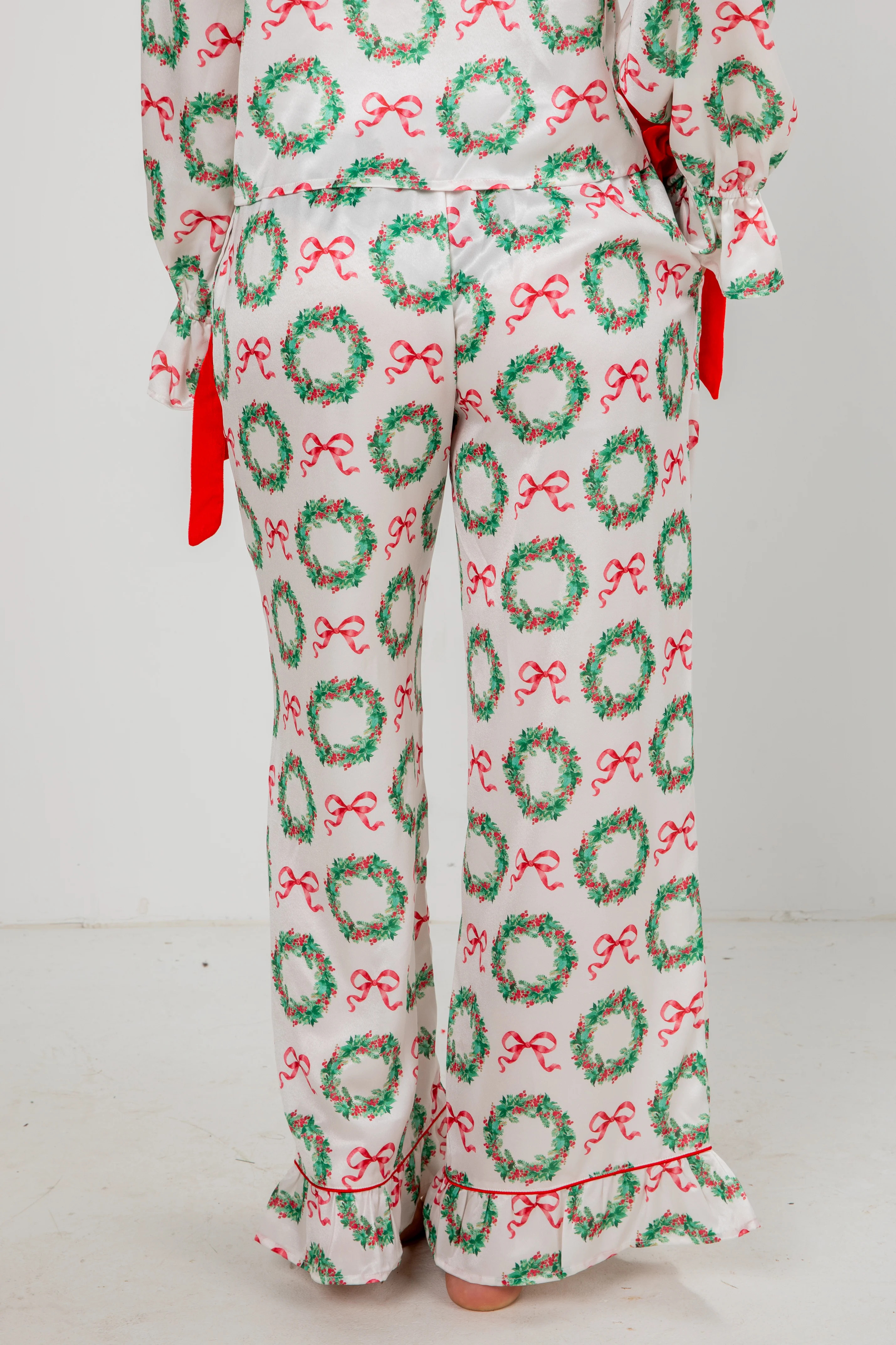 All The Comfort Ivory Wreath Pajama Pants | Christmas | Dress Up | Dress Up