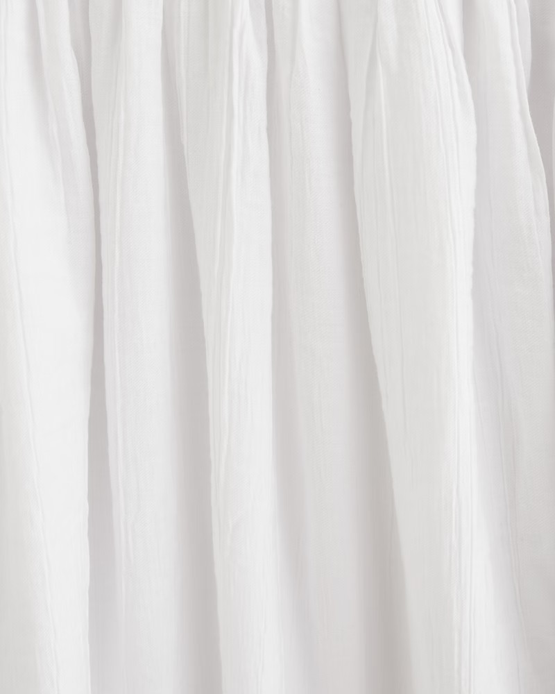 Crinkle Textured Smocked Waist Maxi Dress | Abercrombie & Fitch (US)