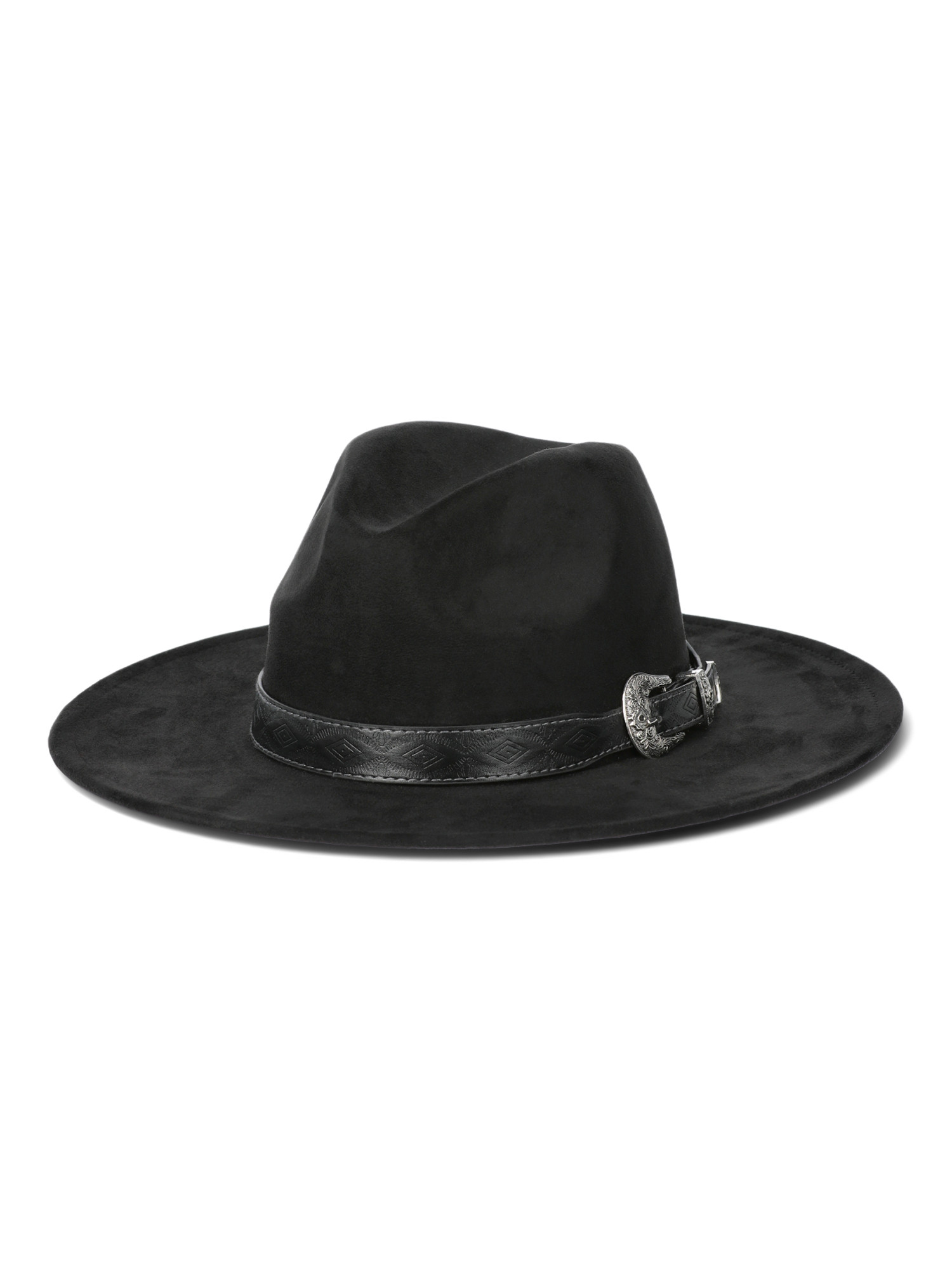 The Pioneer Woman Fedora Hat with Embossed Band, Black | Walmart (US)