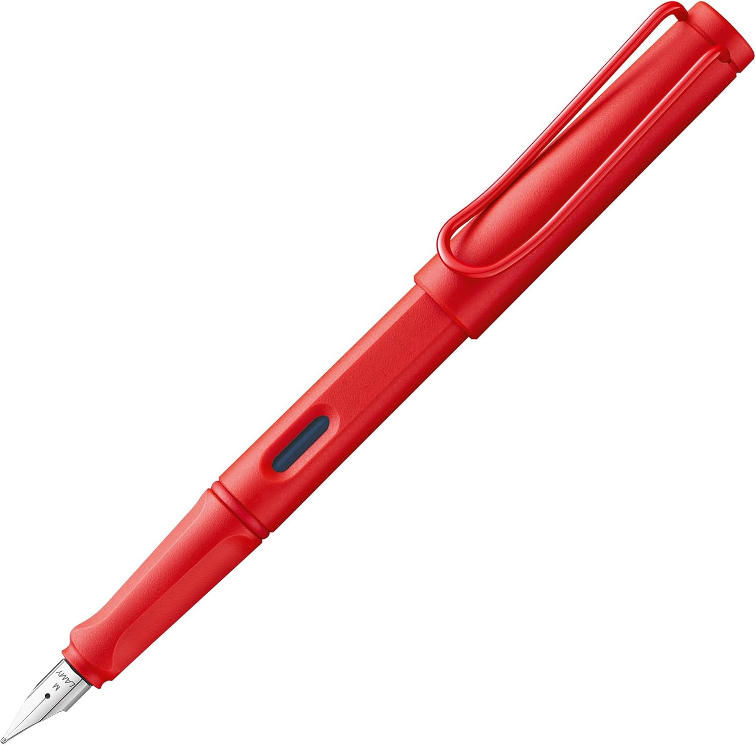 Lamy safari strawberry Füller mit polierter Stahlfeder in Strichbreite M | Amazon (DE)
