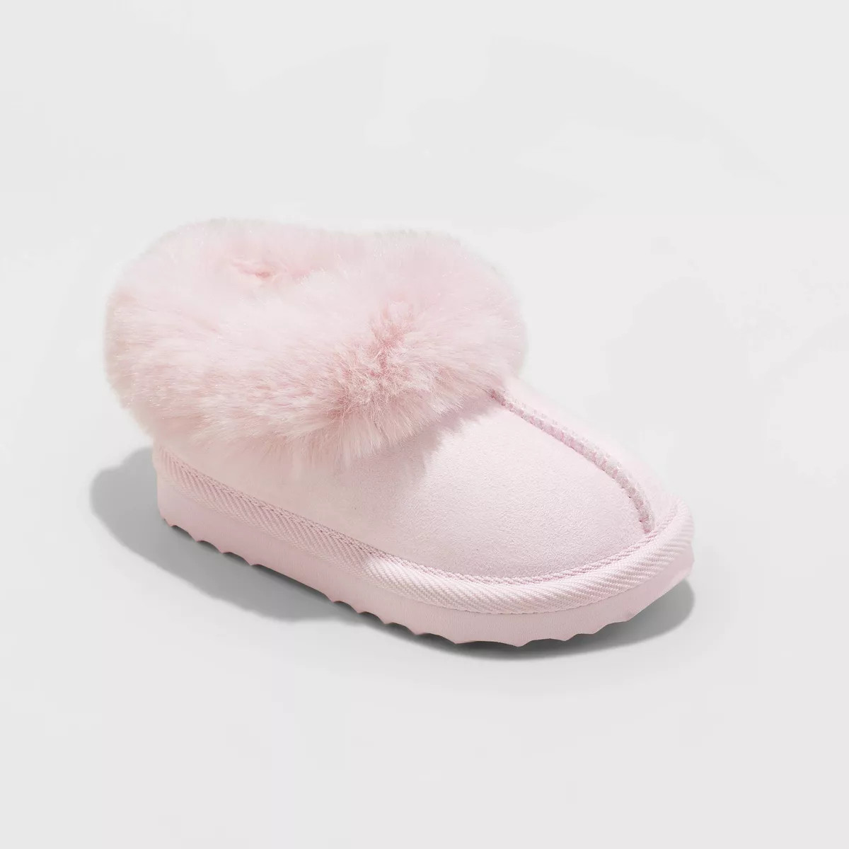 Toddler Callie Faux Fur Cuff Bootie Slippers - Cat & Jack™ | Target