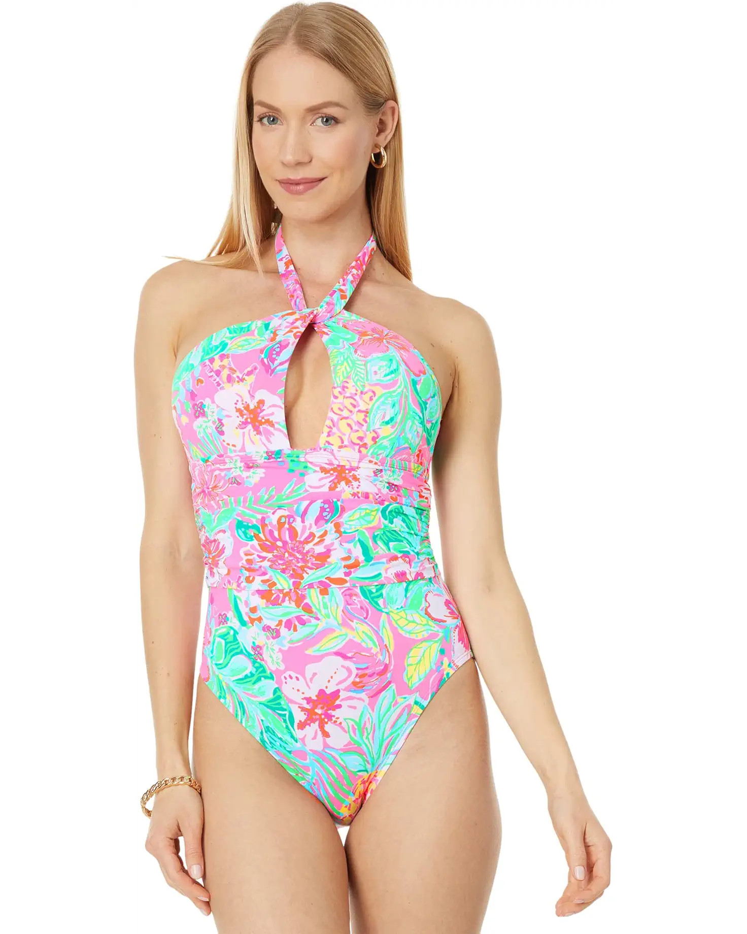 Lilly Pulitzer Ledger Halter One-Piece | Zappos
