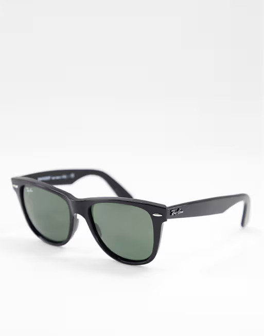 Ray-Ban original wayfarer larger sunglasses in black 0RB2140 | ASOS (Global)