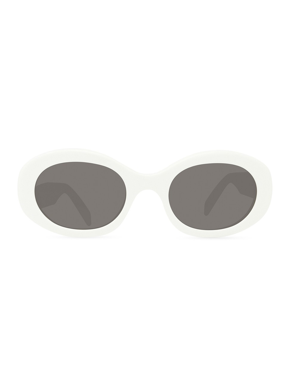 Women's Triomphe 52MM Oval Sunglasses - Ivory | Saks Fifth Avenue