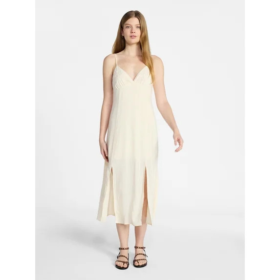 No Boundaries Beaded Maxi Dress with Slits, Women's XXS-XXL | Walmart (US)