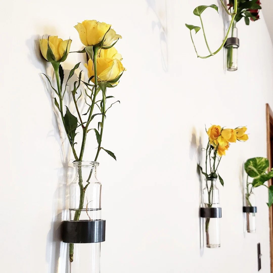 Hanging Vase, Wall Vase, Glass Hanging Vase, Wall Hanging Vase, Wall Mount Vase, Propagation Vase... | Etsy (US)