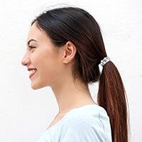 40 Pieces Pearl Hair Ties Three-in-one Hair Ring with Beads Hair Rope Hair Elastic Bracelet Pearl... | Amazon (US)