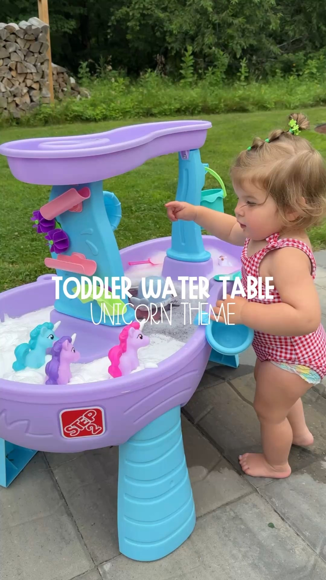Toddler Water Table: Unicorn Theme 🦄✨

This @TheStep2Company water table came with the cutest unicorn toys, so a magical unicorn setup was a must! Here’s how I brought it to life:

🌈 Glitter Clouds
I mixed shaving cream with glitter to create fluffy, magical clouds for the unicorns to rest and play on!

🐋 Magic Whale Pond
Macy always loves a good water squirter, so I made the unicorns a sparkling whale pond! I added blue gemstones from Dollar Tree, blue and purple @glopals , water, and a sprinkle of pink edible glitter to give it that extra sparkle.

🫧 Unicorn Bubbles
I made bubble foam by mixing ½ cup of soap and 1 cup of water with an electric mixer. Then I split it into three bowls and added food coloring to make it fun and colorful!

So many textures, so much fun — and it kept her entertained for a while! Everything’s linked on my LTK if you are looking! 

Thinking of doing a space or cars theme next — which one should we do??


#toddlerplay #summerfun #summertips #funwithwater #watertable #sharkweek #toddleractivities #kidactivities #sensoryactivities #toddlersensoryplay #creatorsearchinsights

#LTKSeasonal #LTKKids #LTKFamily