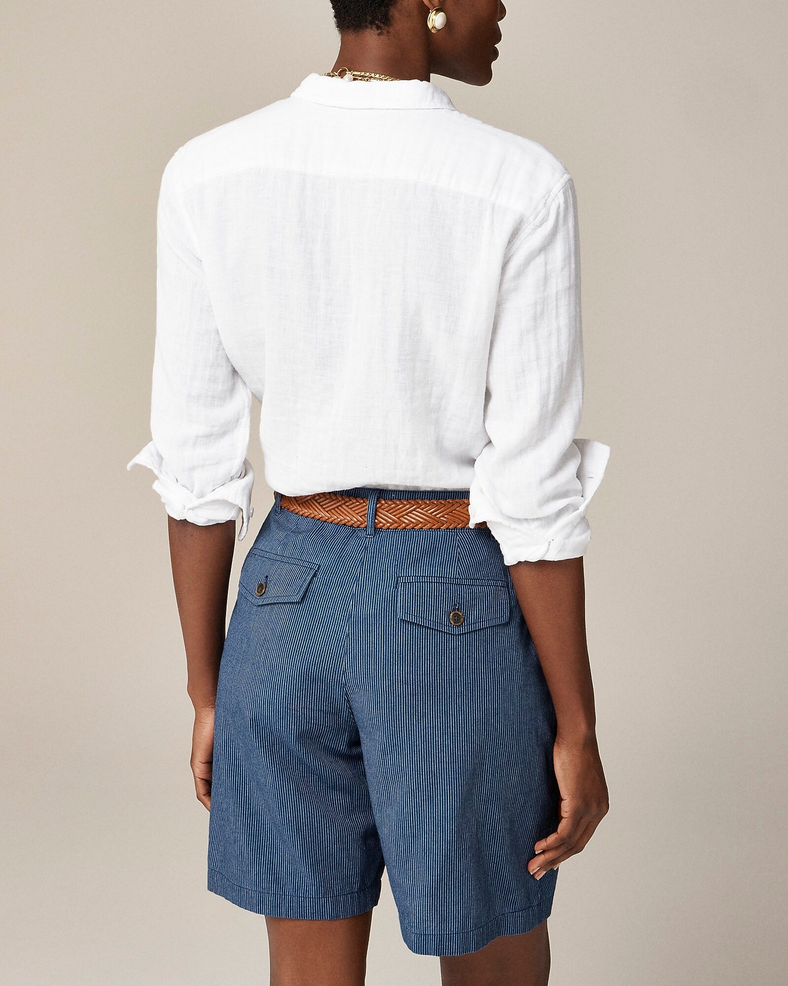 Garçon classic shirt in cotton-linen blend gauze | J. Crew US
