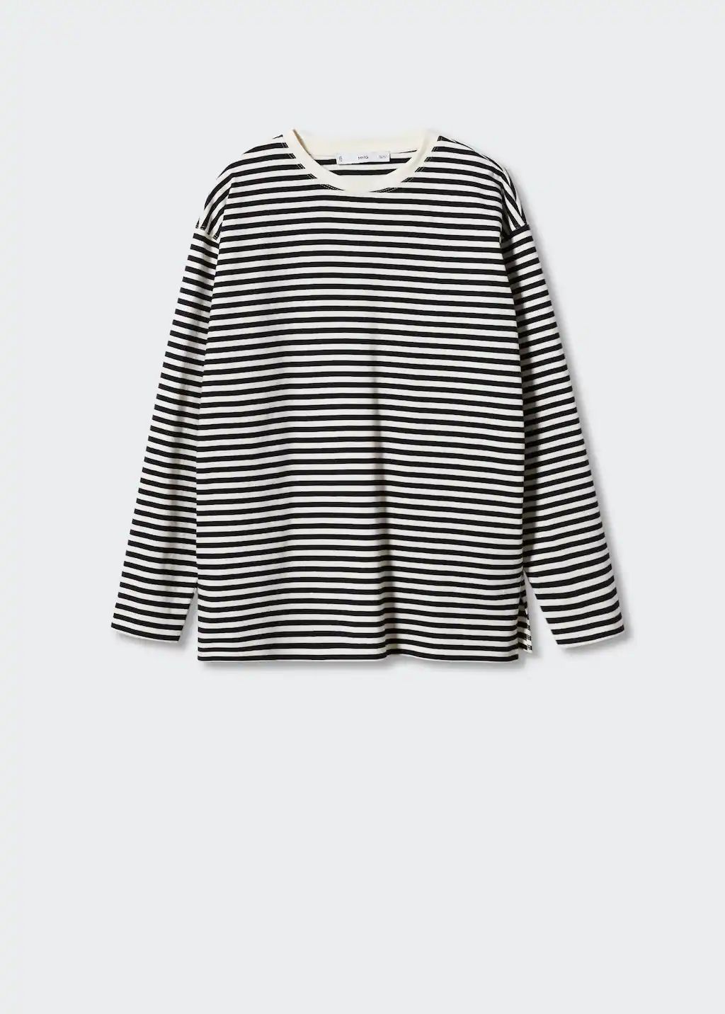 Striped cotton t-shirt -  Women | Mango USA | MANGO (US)