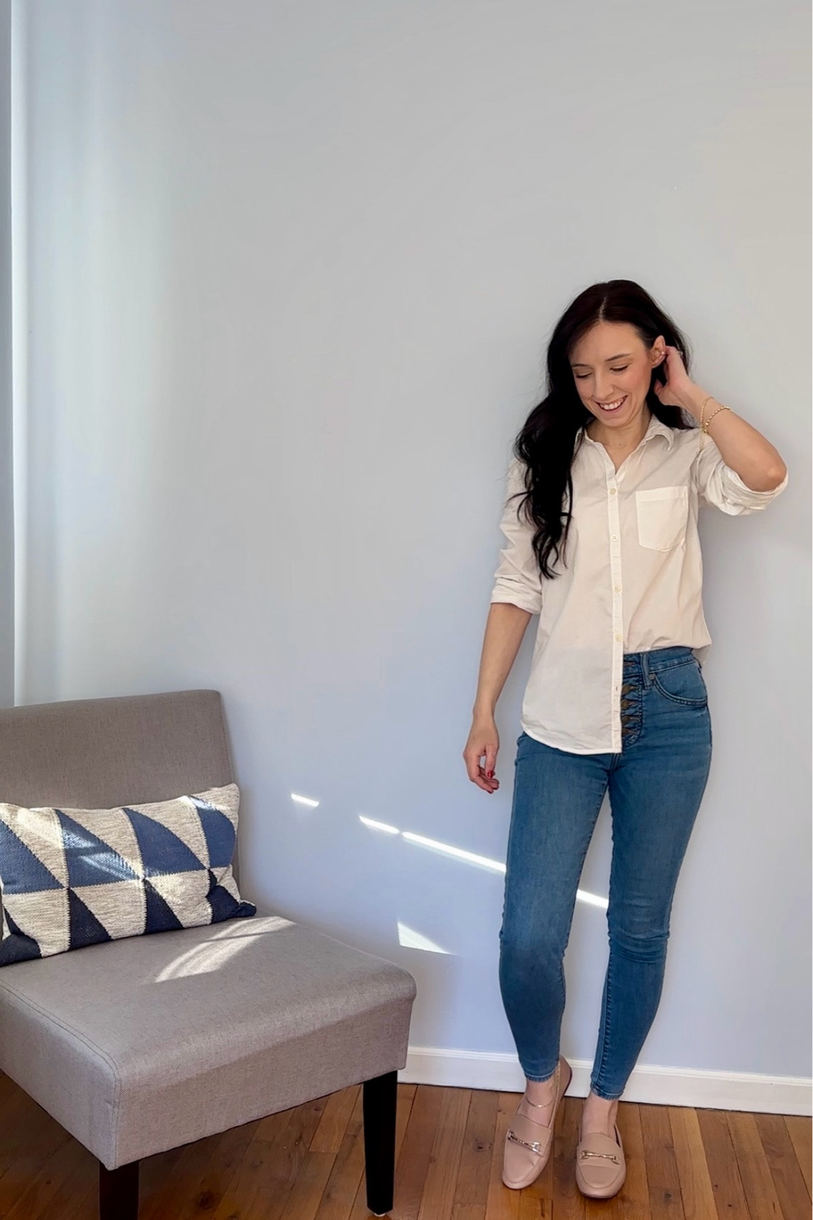 Weekend ready 

White button down size XS
Jeans size 00
Tan loafer size 6.5

Causal, millennial, minimalist, work outfit, workwear 

#LTKWorkwear #LTKStyleTip #LTKSeasonal