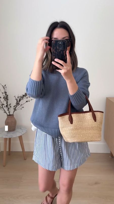 This linen sweater is everything for warm weather. Comes in a tan color too. I sized up to a small. 

Madewell sweater small
Madewell tank xs
Madewell shorts xs
Madewell sandals 5
Madewell bag 

Summer outfits, summer style, sandals, purse, petite style 

#LTKFindsUnder100 #LTKItBag #LTKShoeCrush