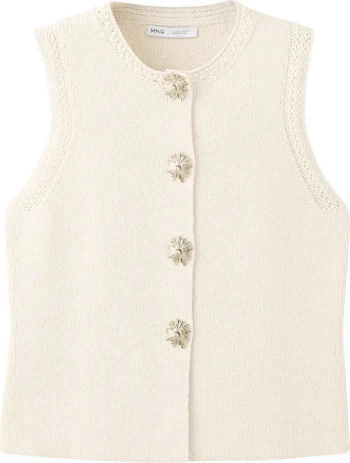Chaleco Frida Cotton Blend Sweater Vest | Nordstrom