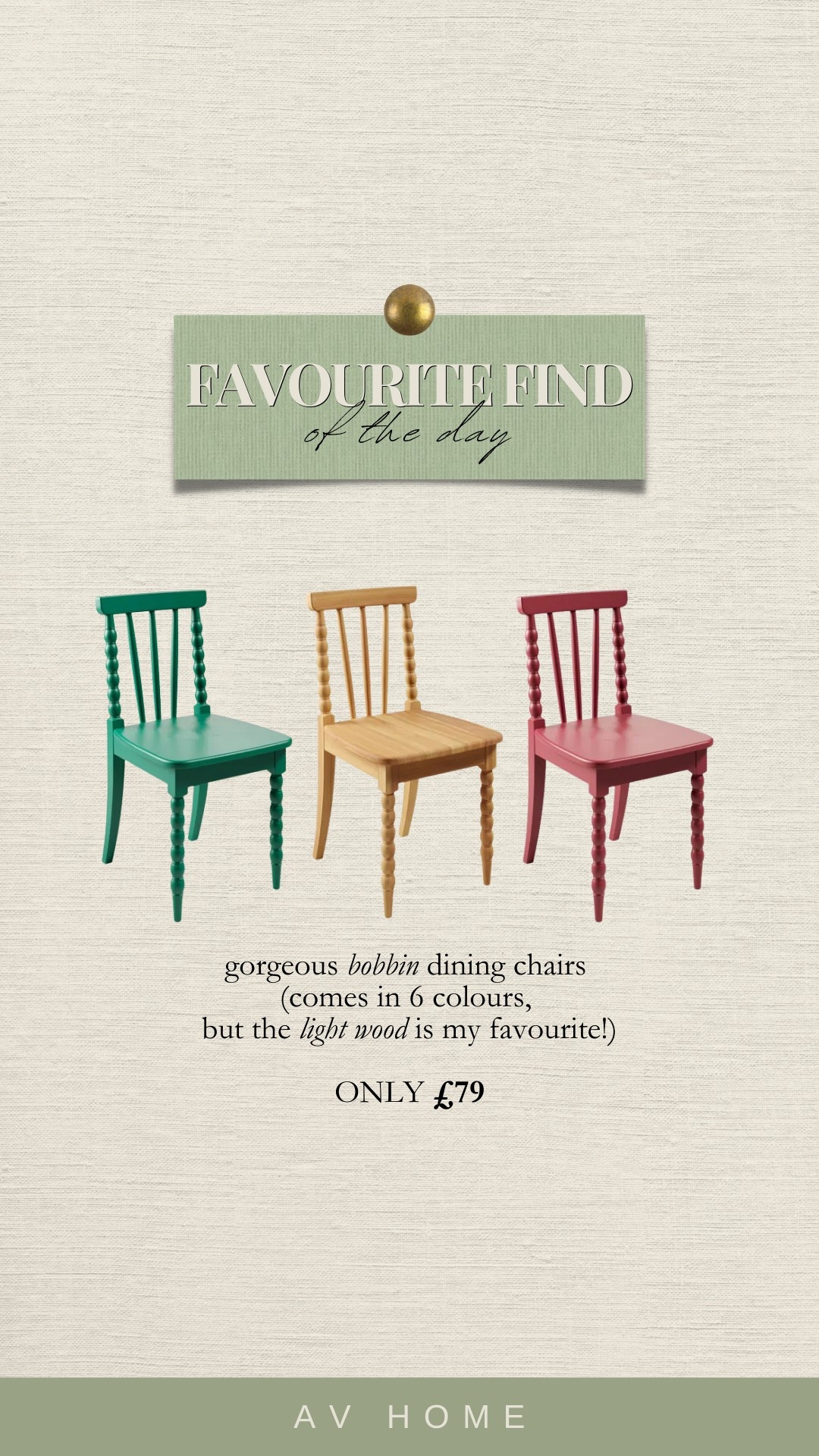 Bargain bobbin, vintage-inspired dining chairs

#LTKuk #LTKhome #LTKeurope