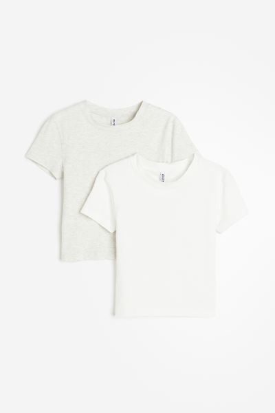 2-pack Crop T-shirts | H&M (US + CA)