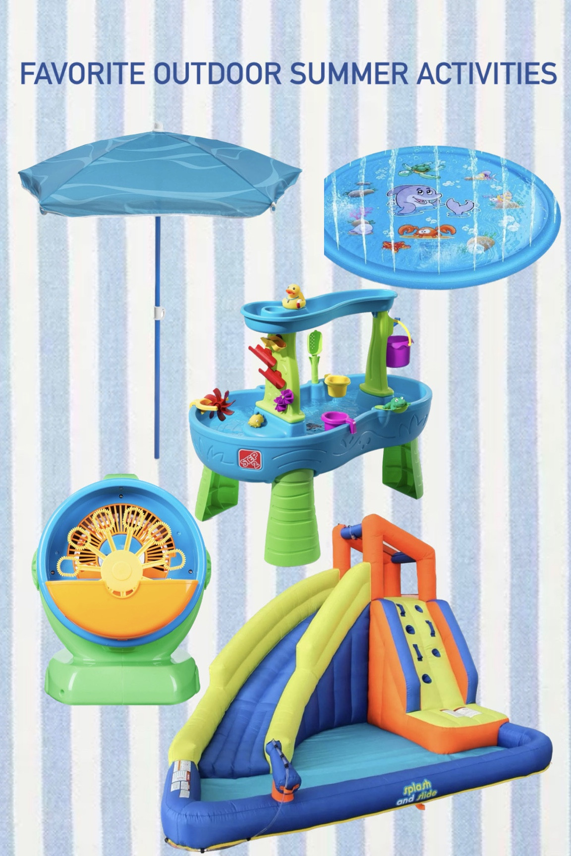 These 5 items we use almost every single day! When I don’t feel like pulling out the big slide, then we use a little water splash pad!

#LTKSeasonal #LTKFindsUnder100 #LTKKids