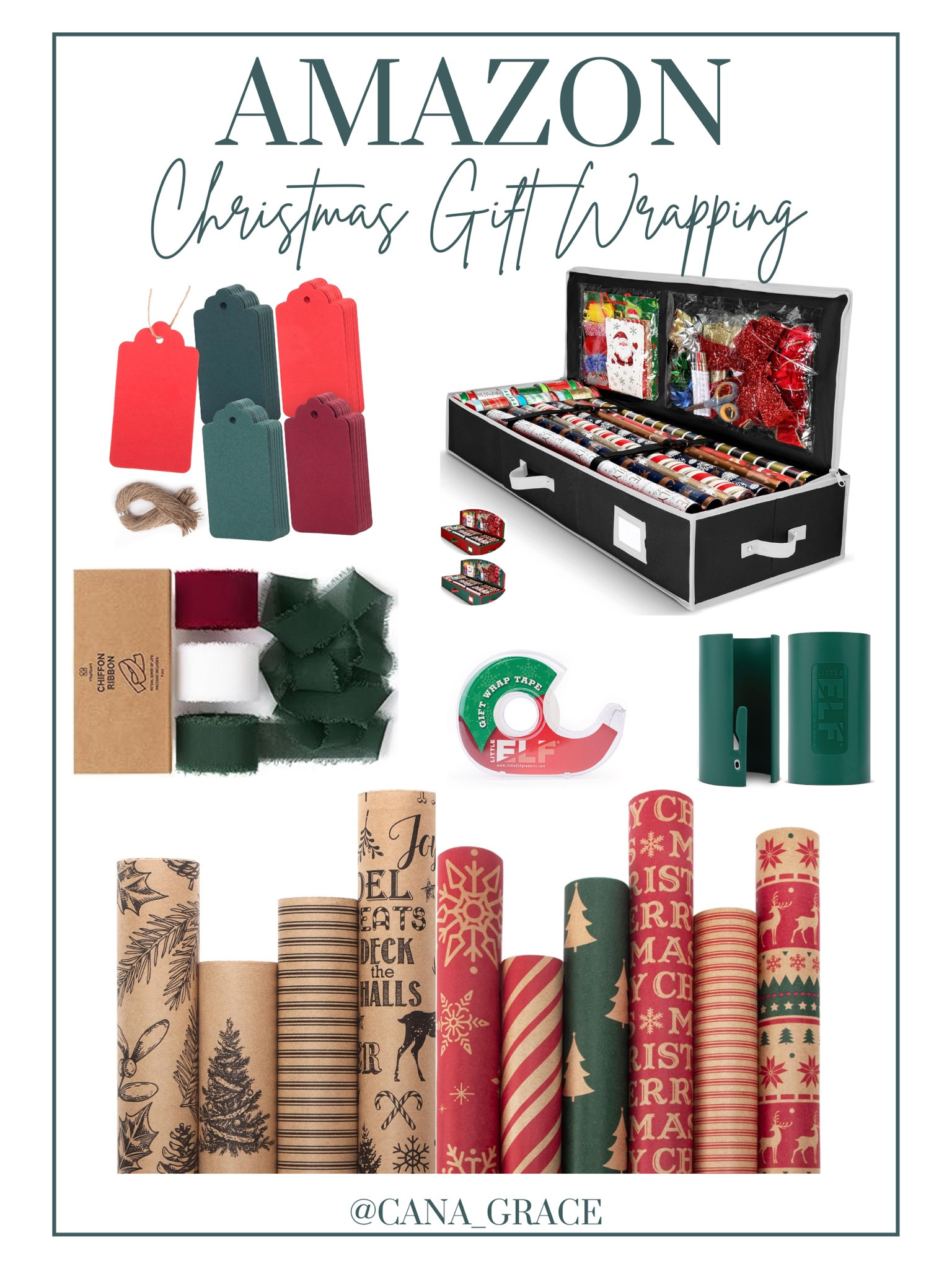 All your holiday gift wrapping needs from Amazon, even the popular storage container🎁

#LTKHome #LTKSeasonal #LTKHoliday