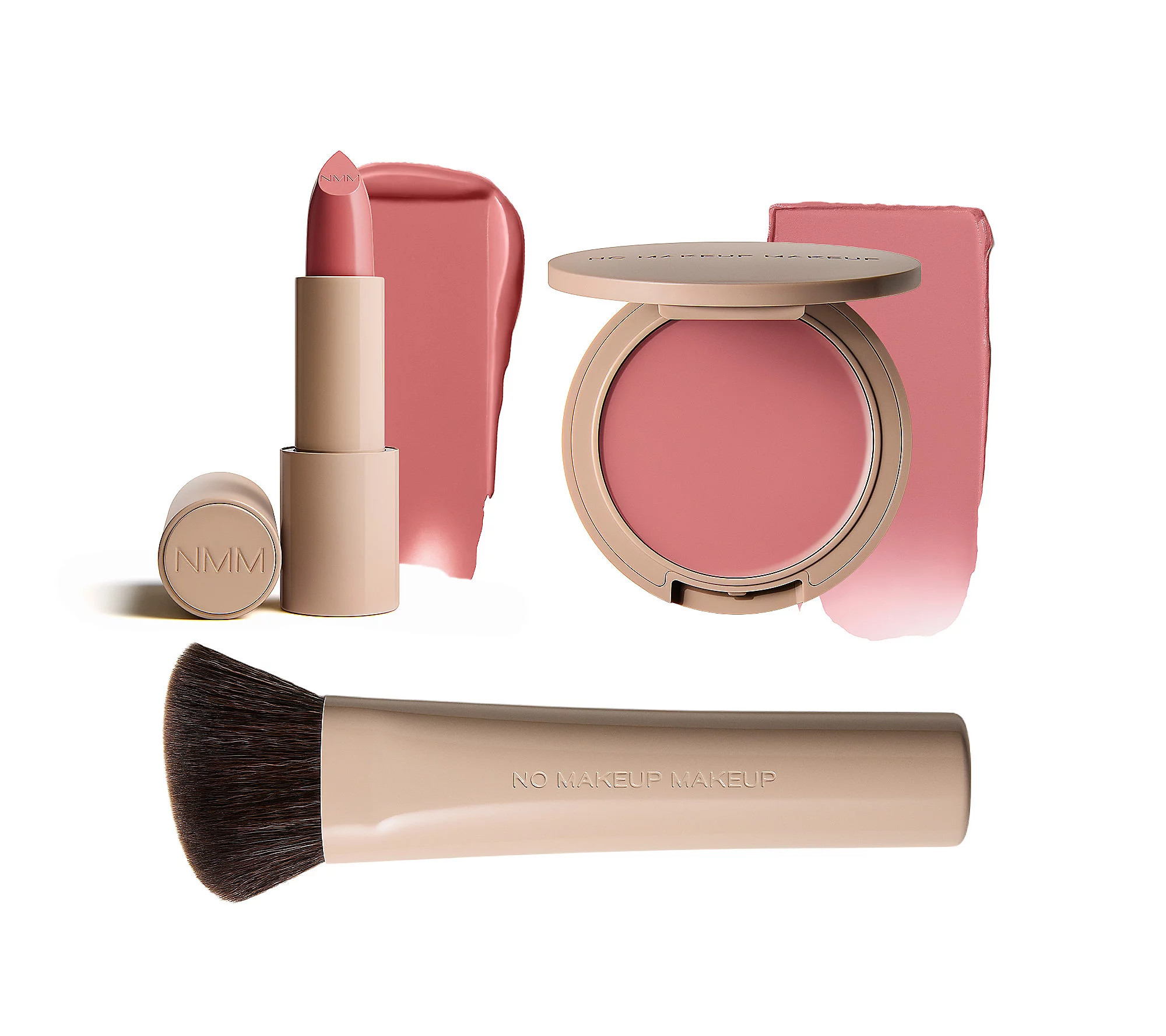 No Makeup Makeup ""xo, V"" Lipstick & Blush w/ Brush Set | QVC