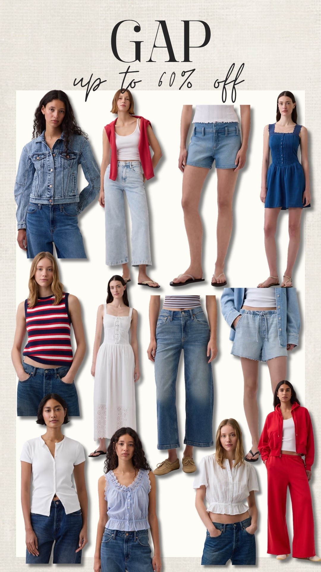 You can never go wrong with items from GAP especially when they’re up to 60% off❣️

For effortless chic and classic vibes this summer.

#LTKSaleAlert #LTKootd #LTKSeasonal