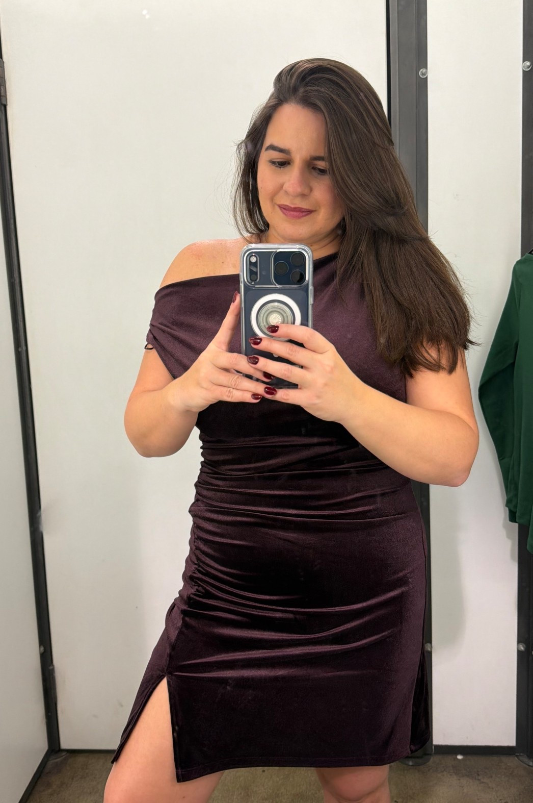 Love this Old Navy dress for the holidays. I got it in size M. It can be worn both off the shoulder, or not. 

#LTKHoliday #LTKCyberWeek #LTKMidsize