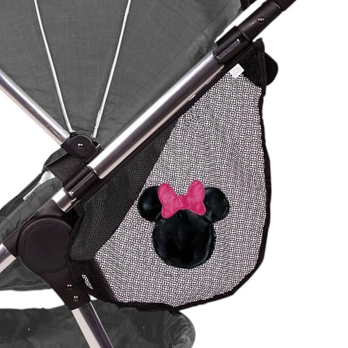 J.L. Childress Disney Baby Side Sling Stroller Cargo Net - Stroller Organizer Attachment for Storage, Mesh Bag for Baby Accessories, Universal Fit - Minnie Mouse | Amazon (US)