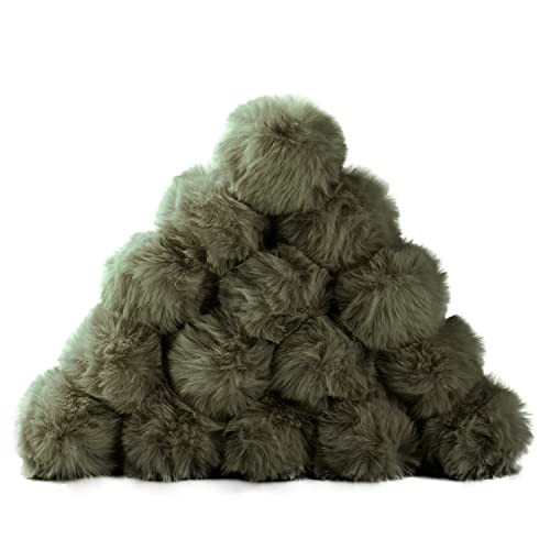 Craft Pom Pom Balls,Large Pink Poms Costume Accessory, Pom pom Balls for Arts and DIY Creative Crafts Decorations,Green,3 Inches,20 Pieces. | Amazon (US)