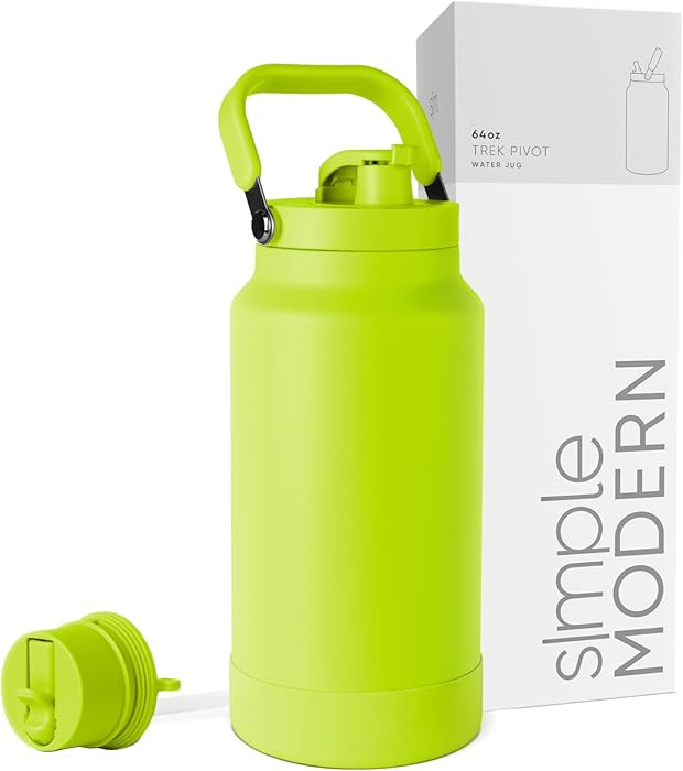 Simple Modern Trek Pivot | Half Gallon Water Bottle Jug with Handle & Boot | Interchangeable Stra... | Amazon (US)