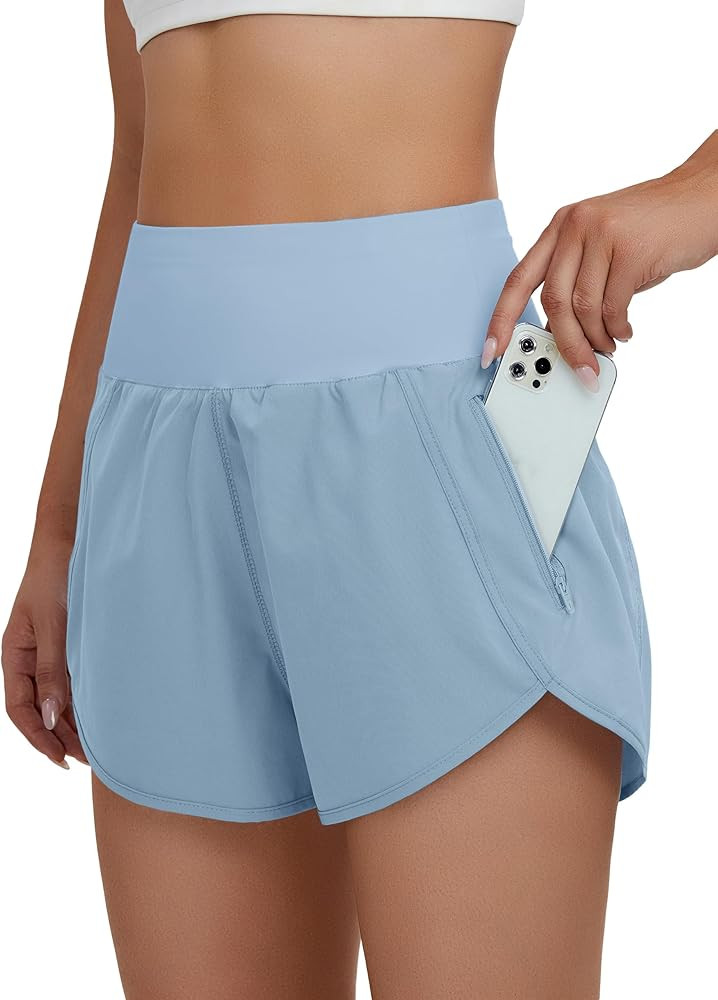 BMJL Women's Athletic Shorts High Waisted Running Workout Shorts Tummy Control Quick Dry Gym Shor... | Amazon (US)