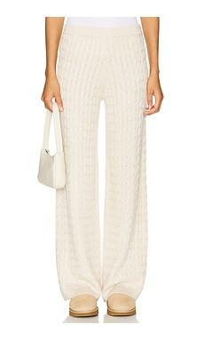 Tularosa Hannah Knit Pant in Light Beige from Revolve.com | Revolve Clothing (Global)