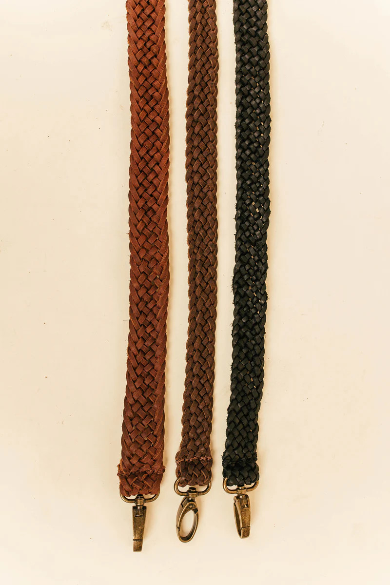 Wide Flat Braided Strap | Vintage Boho