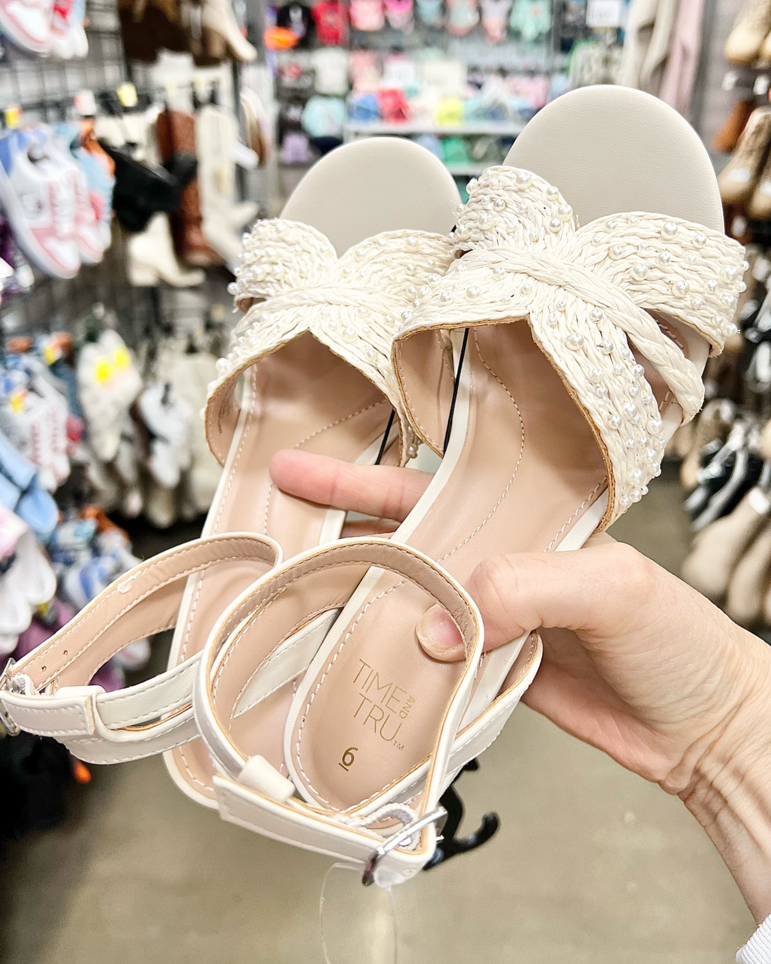 Time & Tru Pearl block heel. Perfect to wear with your spring attire! Shop them here!

#LTKWedding #LTKShoeCrush #LTKFindsUnder50