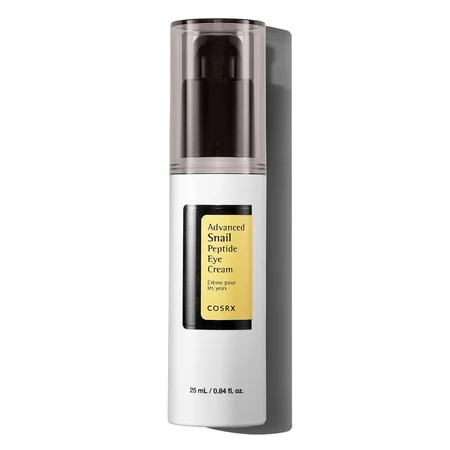 COSRX Snail Peptide Eye Cream with 73.7% Snail Mucin and Niacinamide - Brightening Korean Night Cream for Fine Lines and Dark Circles | Walmart (US)