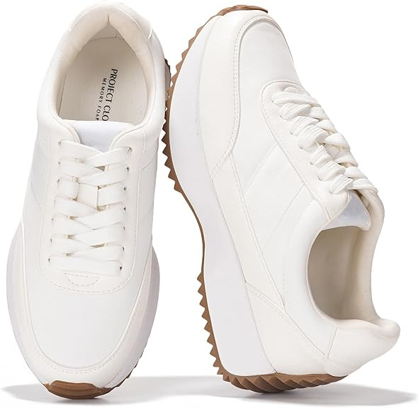 Project Cloud Womens Sneakers - Memory Foam Insole and Lightweight Spring Shoes - Non-Slip Lace U... | Amazon (US)
