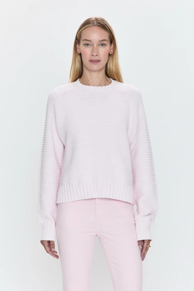 Adina Everyday Sweater - Barely Pink Marl | Pistola Denim