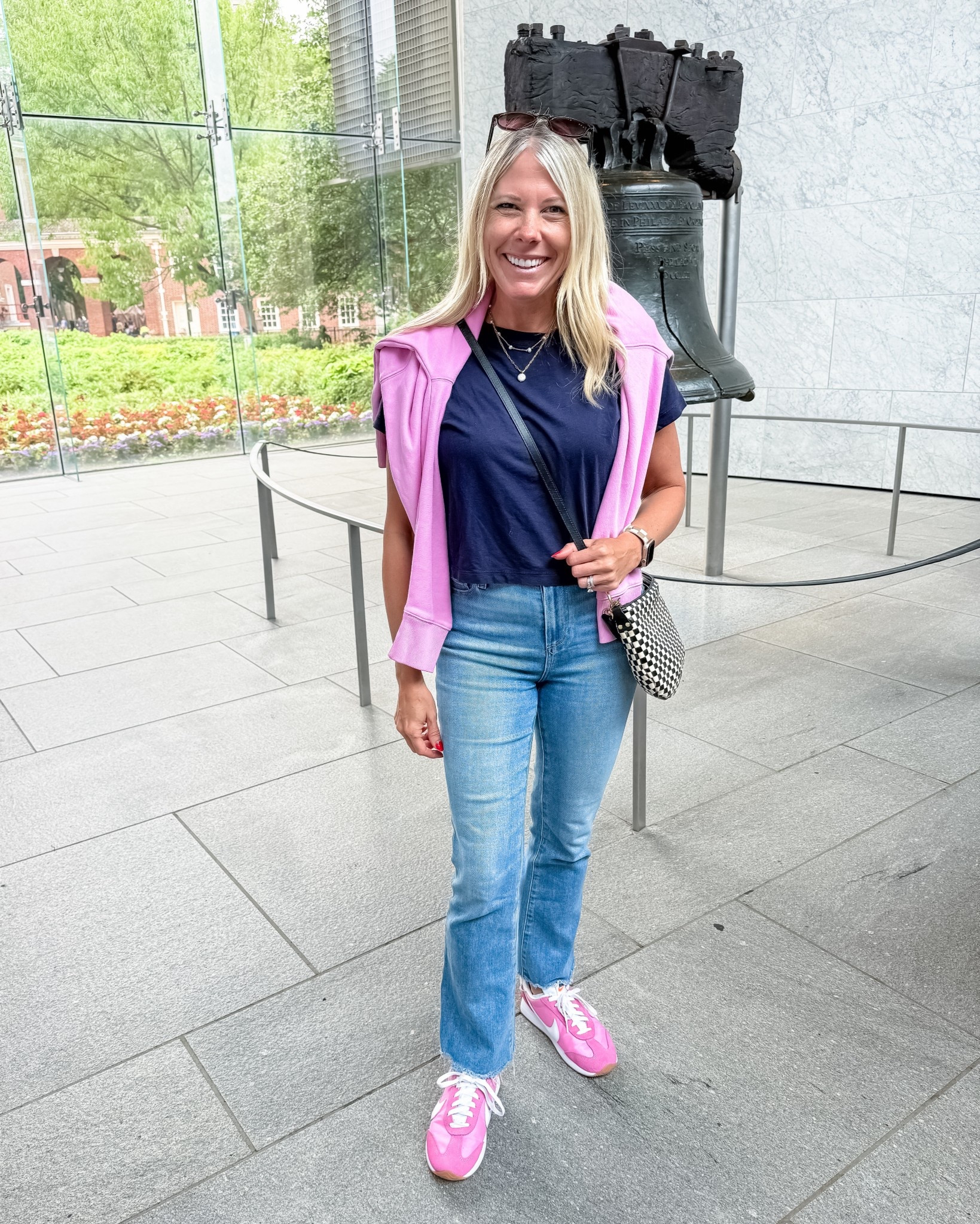 Size 26 jeans and small tee and pullover. Nikes tts in the 8

#LTKTravel #LTKStyleTip #LTKOver40