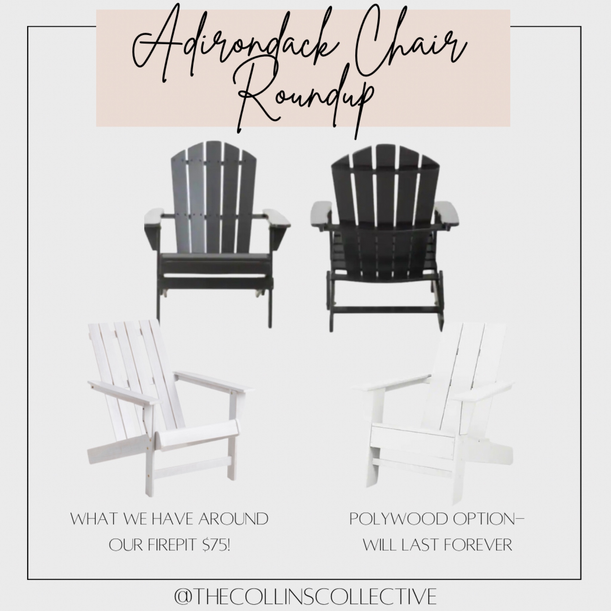 Adirondack chair, outdoor chair, patio furniture, porch furniture, fire pit furniture 

#LTKSeasonal #LTKhome #LTKsalealert