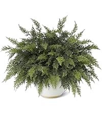 18" Real Touch Cedar Branches -12 Pcs, Artificial Christmas Cedar Branch Realistic Fake Pine Pick... | Amazon (US)