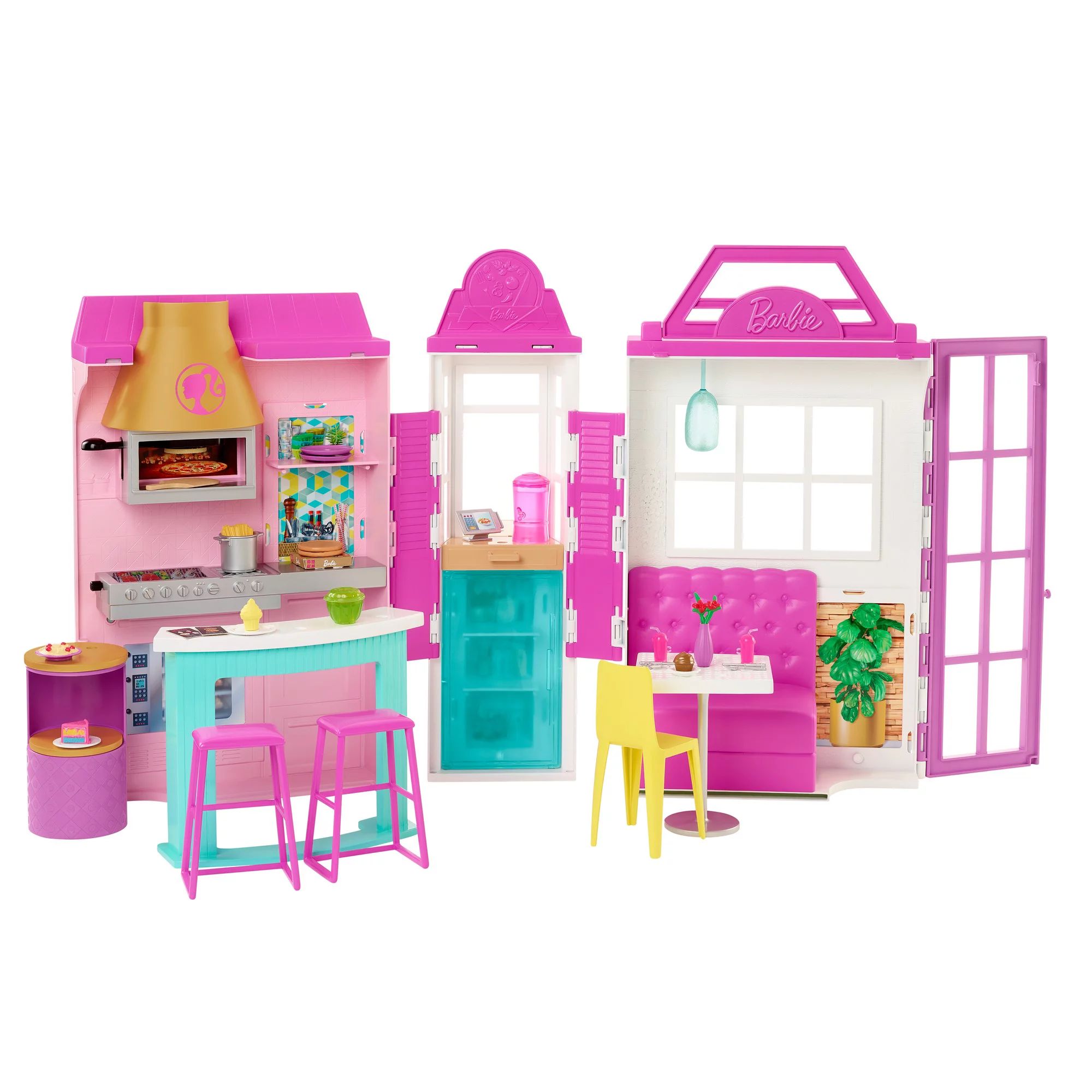 Barbie Cook ‘N Grill Restaurant Playset With More Than 30 Pieces | Walmart (US)
