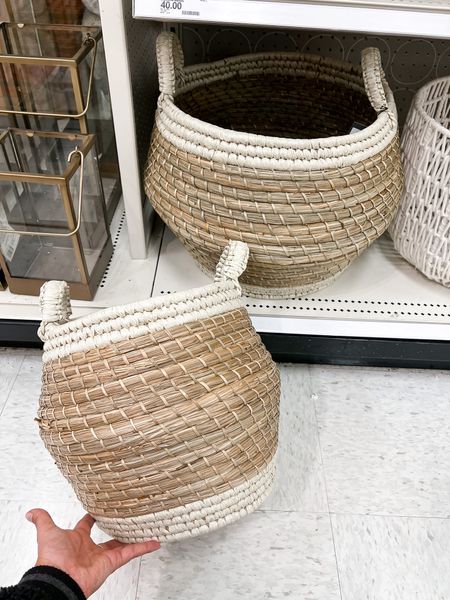 Storage baskets! Two sizes available.

Target home, neutral home, home organization, coil baskets, Target finds 

#LTKhome