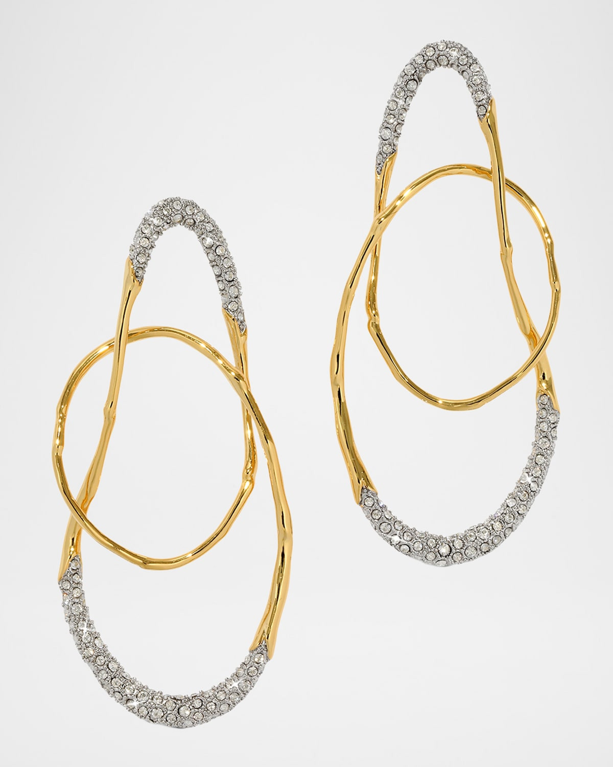 Solanales Crystal Large Orbit Earrings | Neiman Marcus