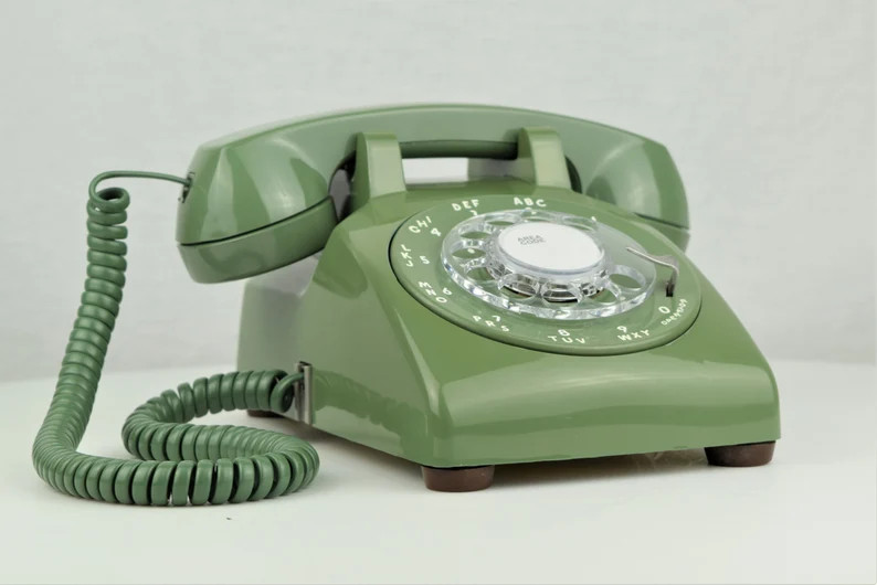 Meticulously Restored & Working Vintage Antique Rotary Telephone Model 500 Moss Green - Etsy | Etsy (US)