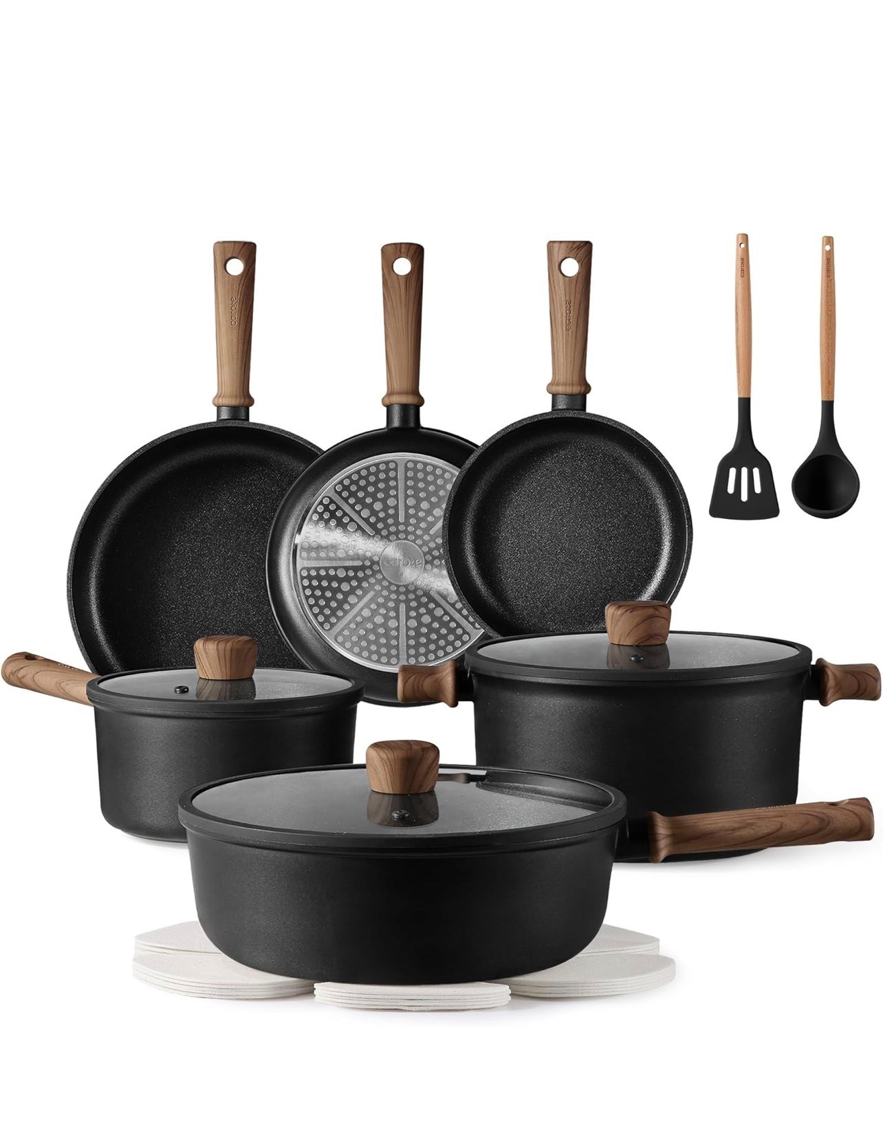 CAROTE Nonstick Pots and Pans, Induction Titanium Cookware Set 16pcs Kitchen Cooking Sets, Pot and Pan Non Stick w/Frying pan 

#LTKSaleAlert #LTKHome #LTKfoodie