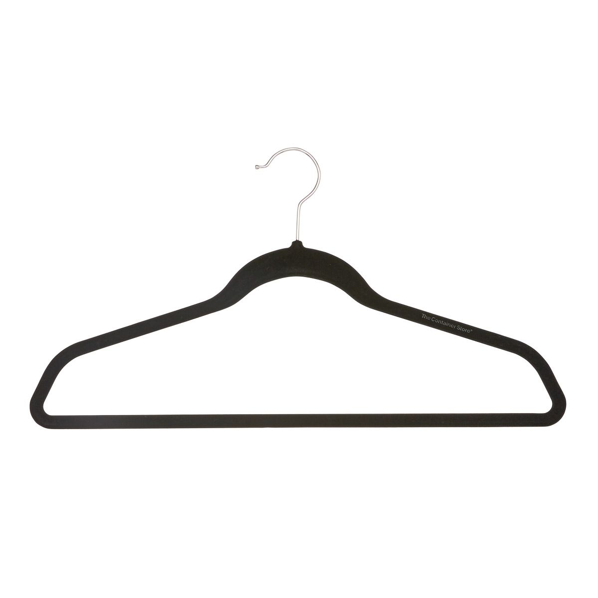 Non-Slip Velvet Suit Hangers Black Pkg/40 | The Container Store