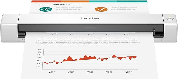 Brother DS-640 Compact Mobile Document Scanner, (Model: DS640) 1.5"x2"x11.9" | Amazon (US)