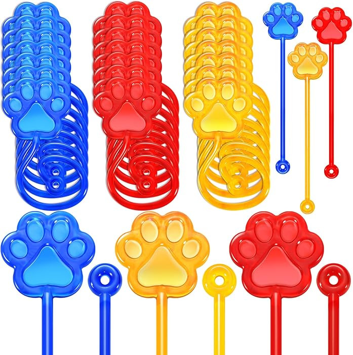 24 Pcs Dog Sticky Hands Cartoon Dog Paw Party Favors Stretchy Sticky Hand Toy Birthday Classroom ... | Amazon (US)