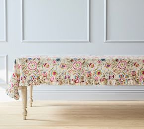 Dinah Floral Ruffle Tablecloth | GreenRow